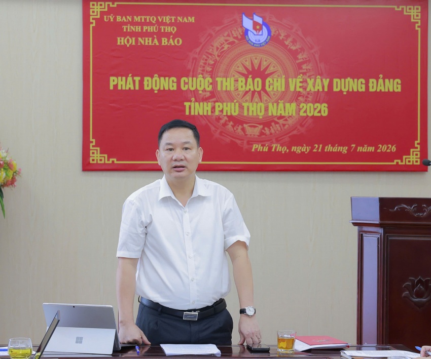 Phú Thọ: Hội Nhà báo tỉnh phát động Cuộc thi báo chí về xây dựng Đảng năm 2026 Phú Thọ: Hội Nhà báo tỉnh phát động Cuộc thi báo chí về xây dựng Đảng năm 2026