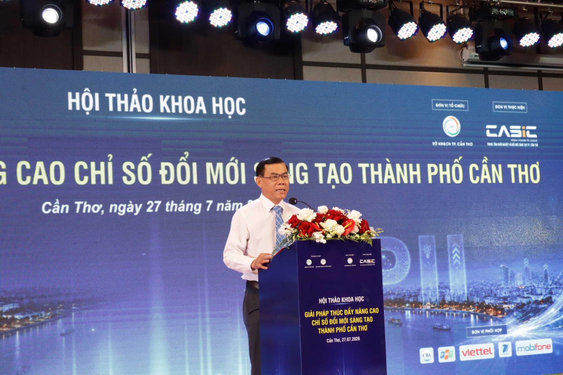 hội thảo khoa học Giải pháp thúc đẩy nâng cao chỉ số đổi mới sáng tạo TP. Cần Thơ.