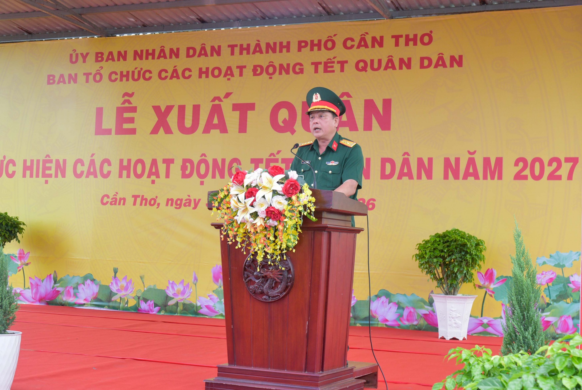 Thành phố Cần Thơ xuất quân thực hiện Tết Quân Dân năm 2027 Thành phố Cần Thơ xuất quân thực hiện Tết Quân Dân năm 2027
