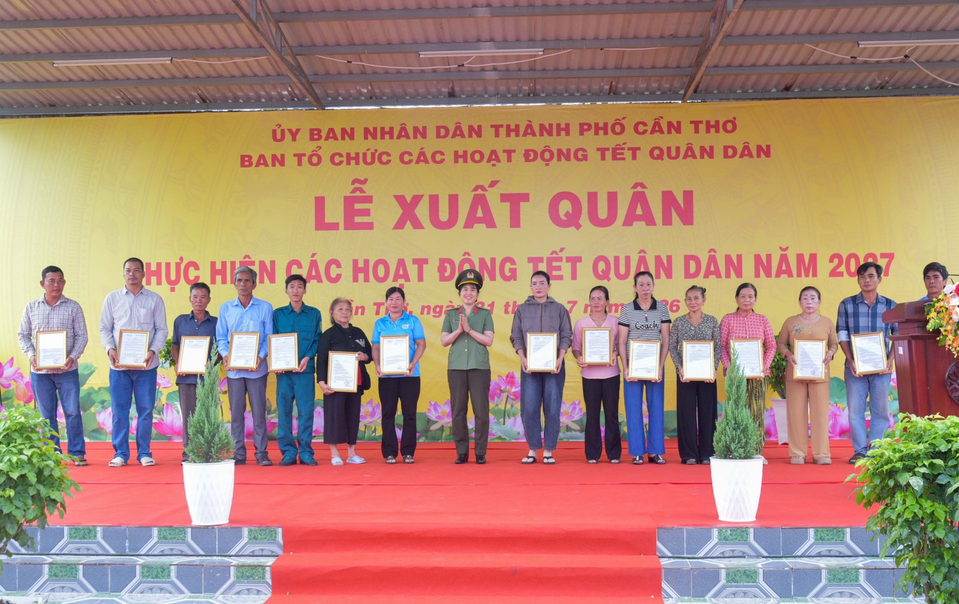 Thành phố Cần Thơ xuất quân thực hiện Tết Quân Dân năm 2027 Thành phố Cần Thơ xuất quân thực hiện Tết Quân Dân năm 2027