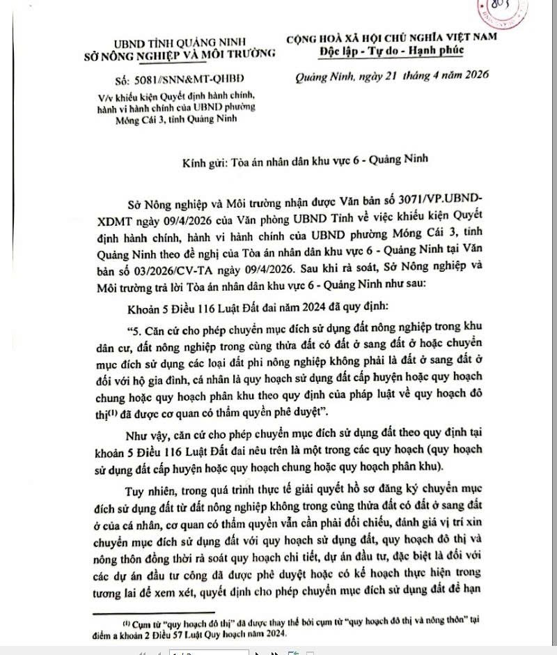 Nghịch lý chuyển đổi đất ở tại Móng Cái (Quảng Ninh): Cùng một mặt bằng quy hoạch, hai số phận khác nhau Nghịch lý chuyển đổi đất ở tại Móng Cái (Quảng Ninh): Cùng một mặt bằng quy hoạch, hai số phận khác nhau