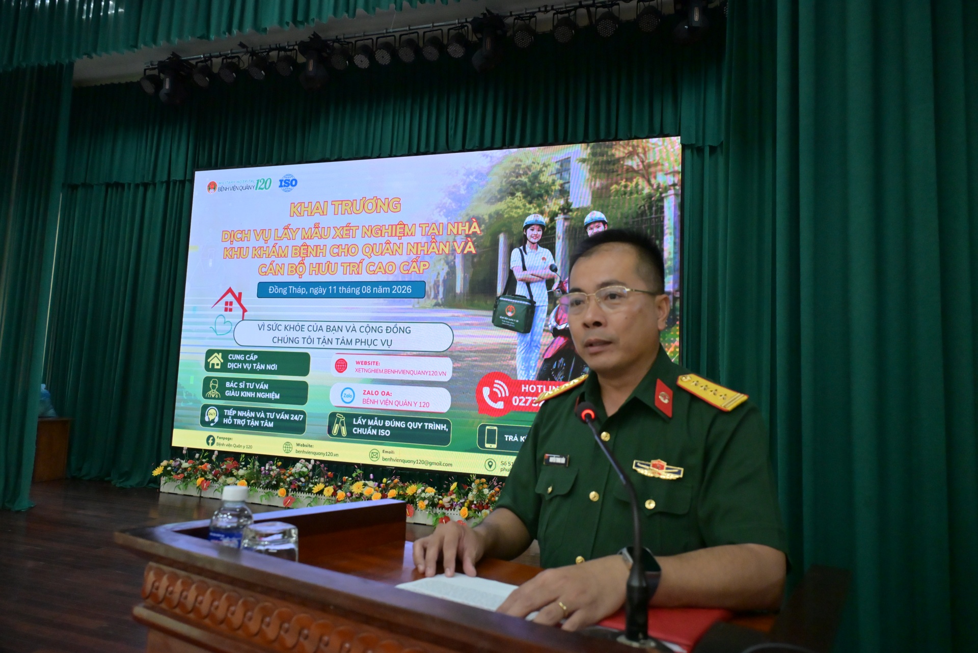 Bệnh viện Quân y 120 (Quân khu 9): Khai trương dịch vụ lấy mẫu xét nghiệm tại nhà Bệnh viện Quân y 120 (Quân khu 9): Khai trương dịch vụ lấy mẫu xét nghiệm tại nhà