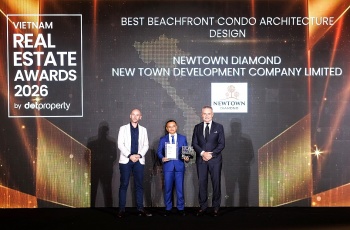 Thiết kế kiến trúc biểu tượng của Newtown Diamond được vinh danh tại Dot Property Awards 2026