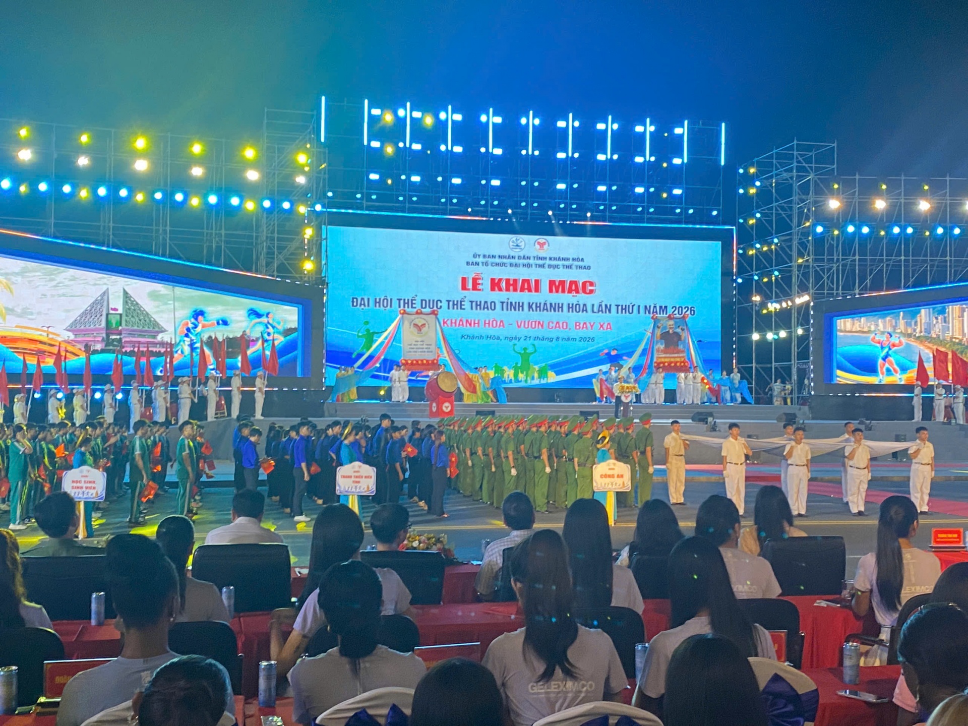 Có 111 thí sinh Miss World tham gia khai mạc Đại hội Thể dục thể thao tỉnh Khánh Hòa lần thứ I năm 2026