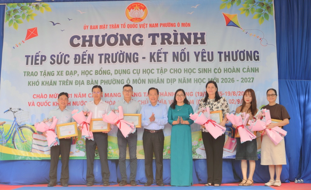 Phường Ô Môn (Cần Thơ) - Kết nối yêu thương, tiếp sức đến trường