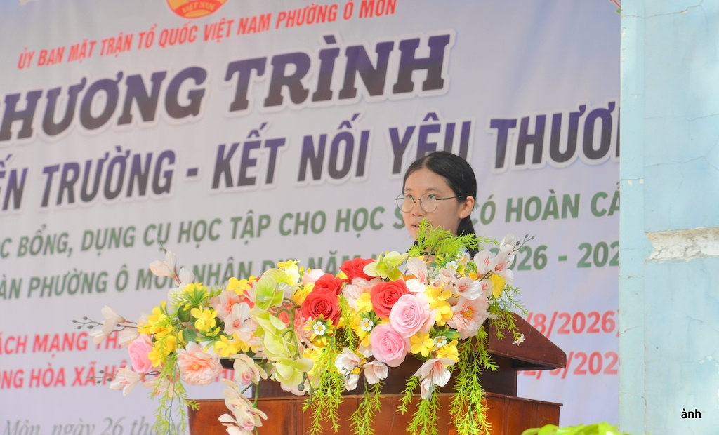 Phường Ô Môn (Cần Thơ) - Kết nối yêu thương, tiếp sức đến trường