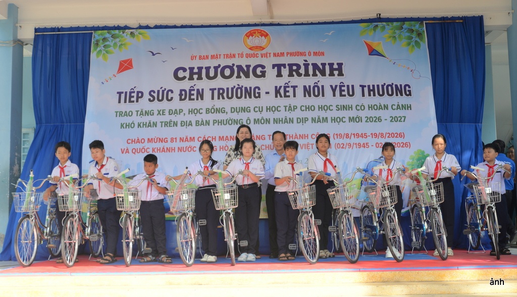 Phường Ô Môn (Cần Thơ) - Kết nối yêu thương, tiếp sức đến trường