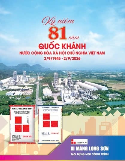 Công ty xi măng Long Sơn chúc mừng Quốc khánh 2/9