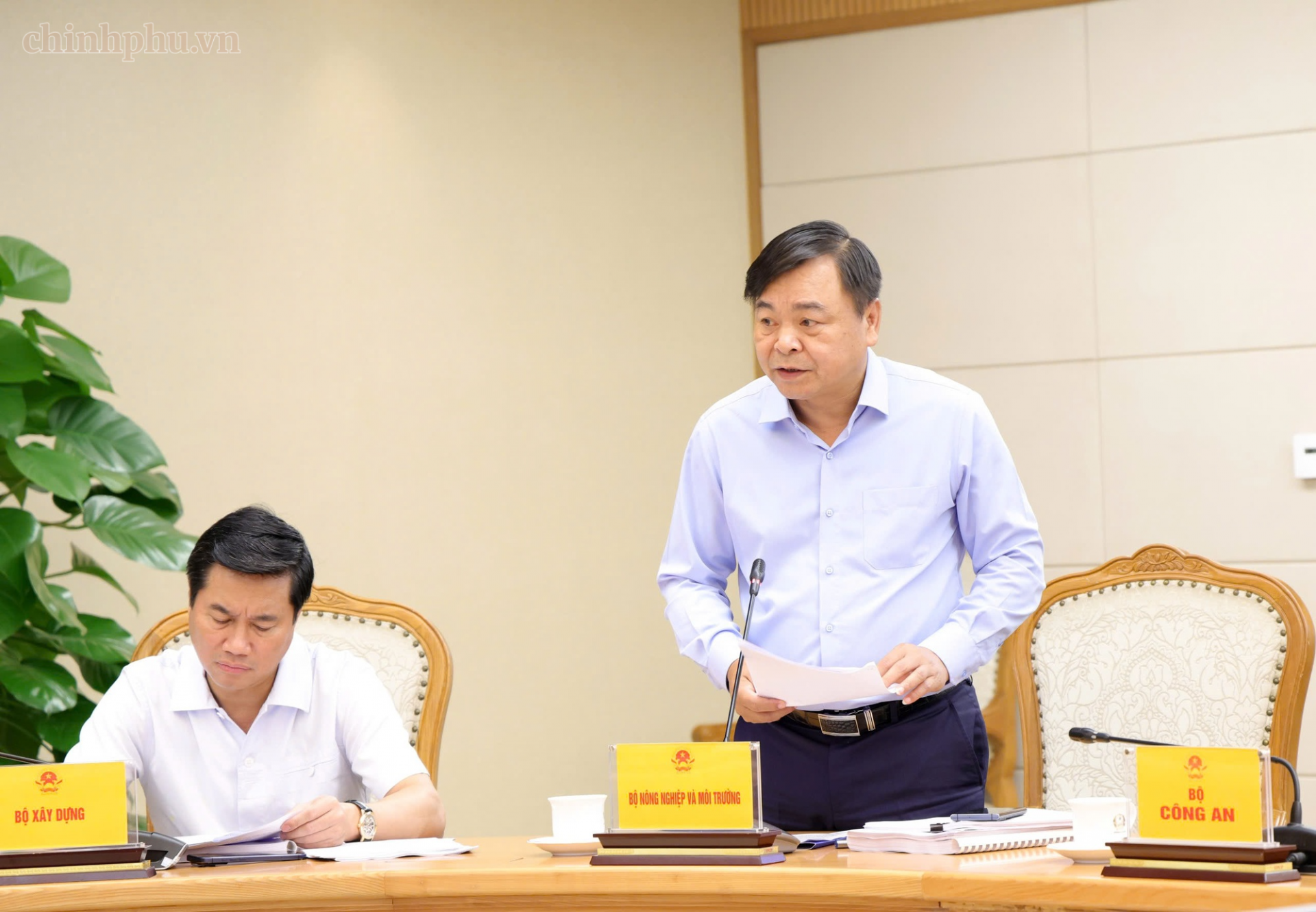 Thứ trưởng Bộ NN&MT Nguyễn Hoàng Hiệp phát biểu tại cuộc họp - Ảnh: chinhphu.vn Thứ trưởng Bộ NN&MT Nguyễn Hoàng Hiệp phát biểu tại cuộc họp - Ảnh: chinhphu.vn