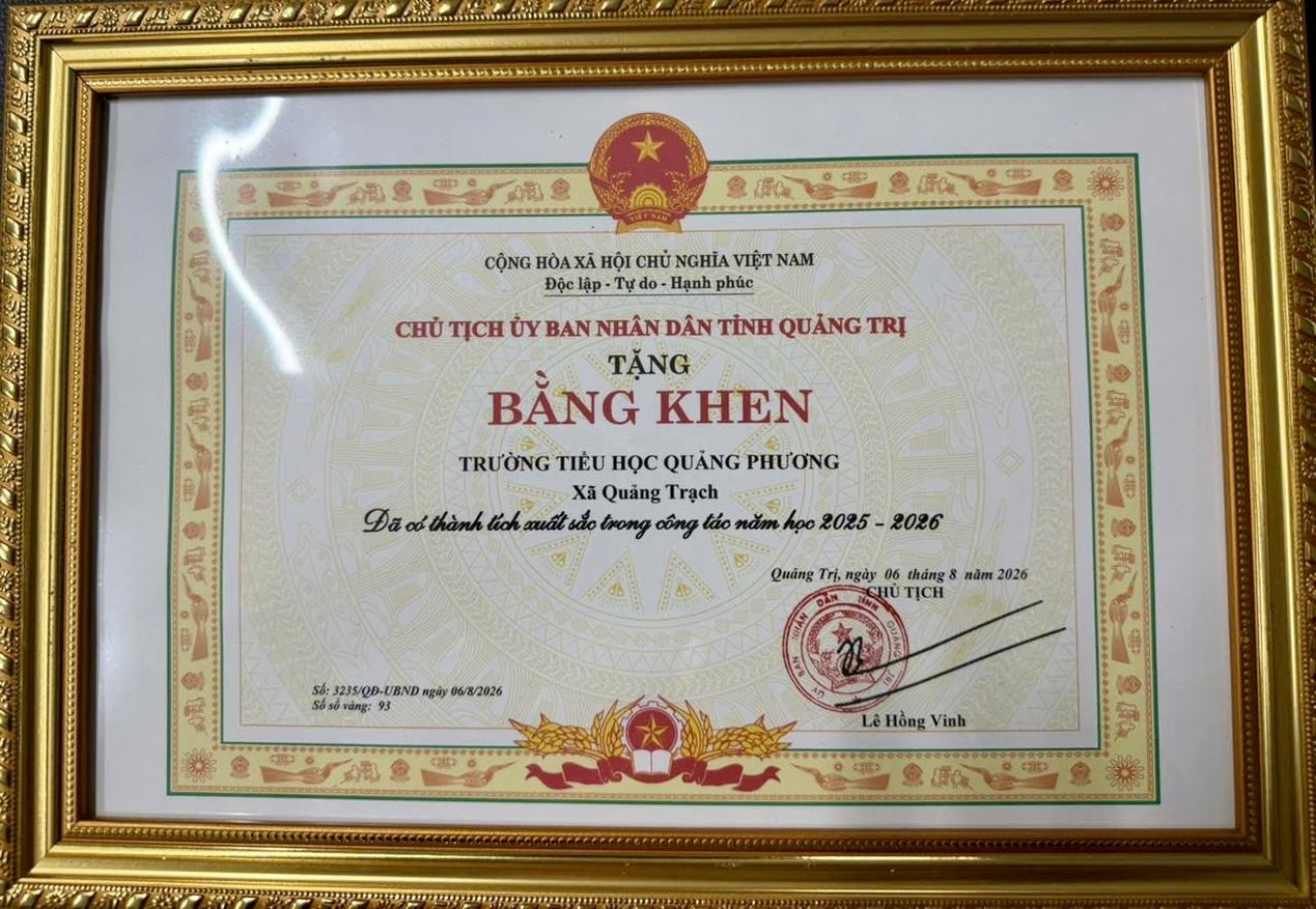 Trường Tiểu học số 1 Quảng Trạch - Tên gọi mới, diện mạo mới, mục tiêu mới