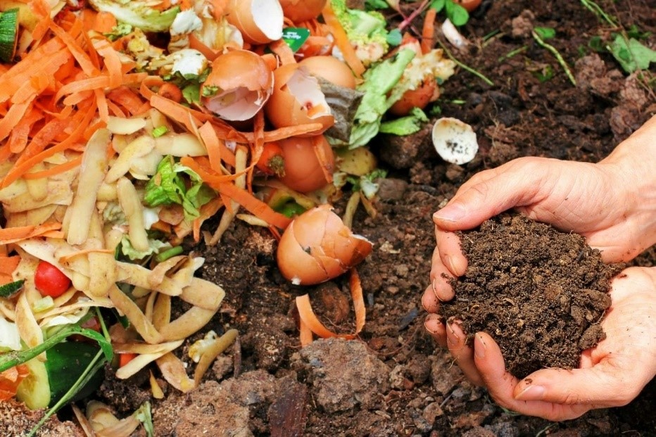 Ủ phân hữu cơ (composting) sử dụng quá trình phân hủy hiếu khí, giảm phát thải khí mê-tan. Nguồn ảnh: oneearth.org Ủ phân hữu cơ (composting) sử dụng quá trình phân hủy hiếu khí, giảm phát thải khí mê-tan. Nguồn ảnh: oneearth.org