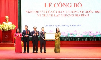 Bắc Ninh công bố Nghị quyết thành lập phường Gia Bình