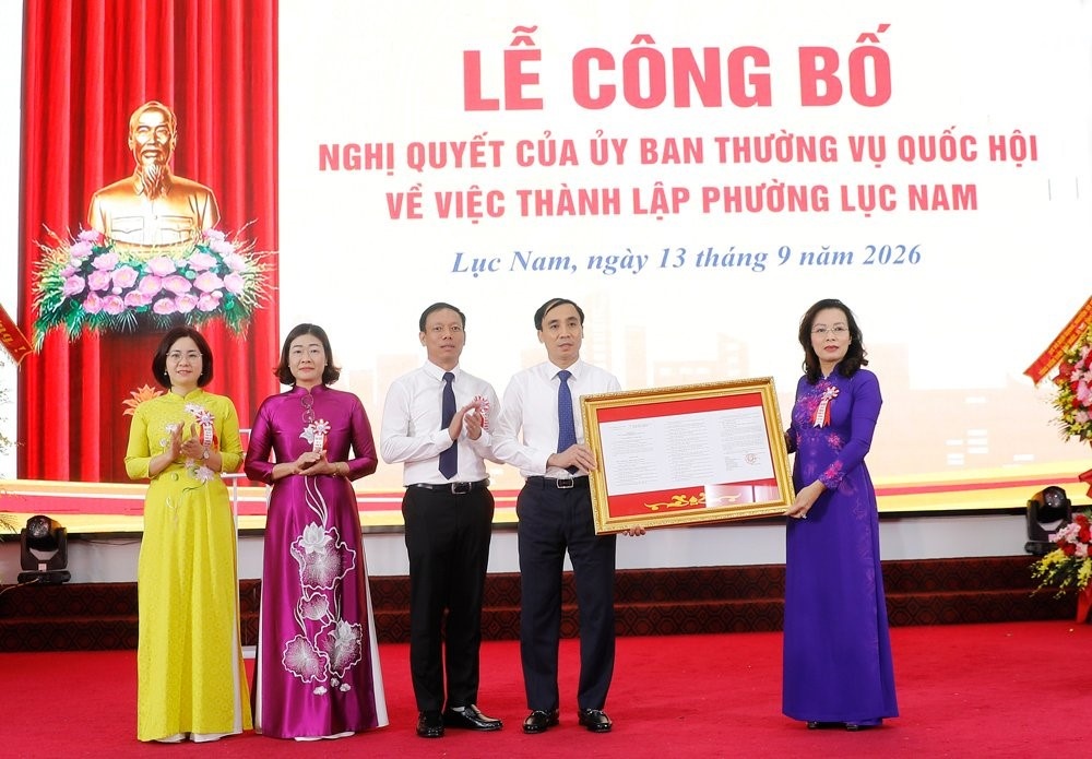 Thành lập phường Lục Nam (trên cơ sở xã Lục Nam) thuộc tỉnh Bắc Ninh