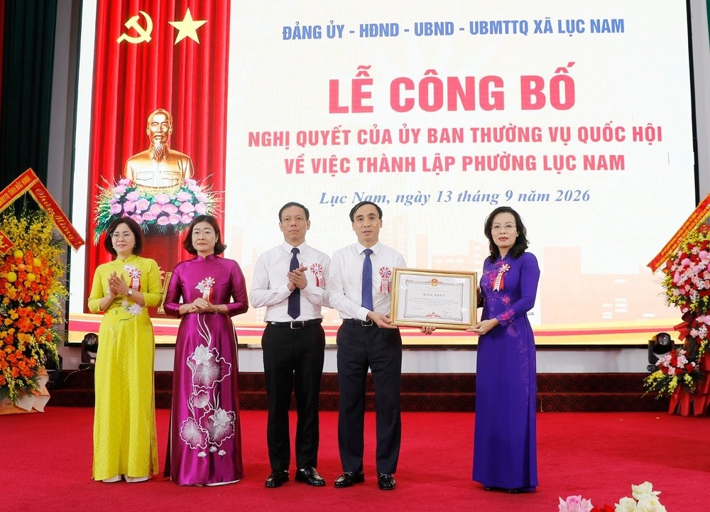 Thành lập phường Lục Nam (trên cơ sở xã Lục Nam) thuộc tỉnh Bắc Ninh Thành lập phường Lục Nam (trên cơ sở xã Lục Nam) thuộc tỉnh Bắc Ninh