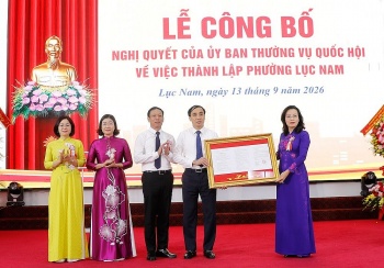 Thành lập phường Lục Nam (trên cơ sở xã Lục Nam) thuộc tỉnh Bắc Ninh