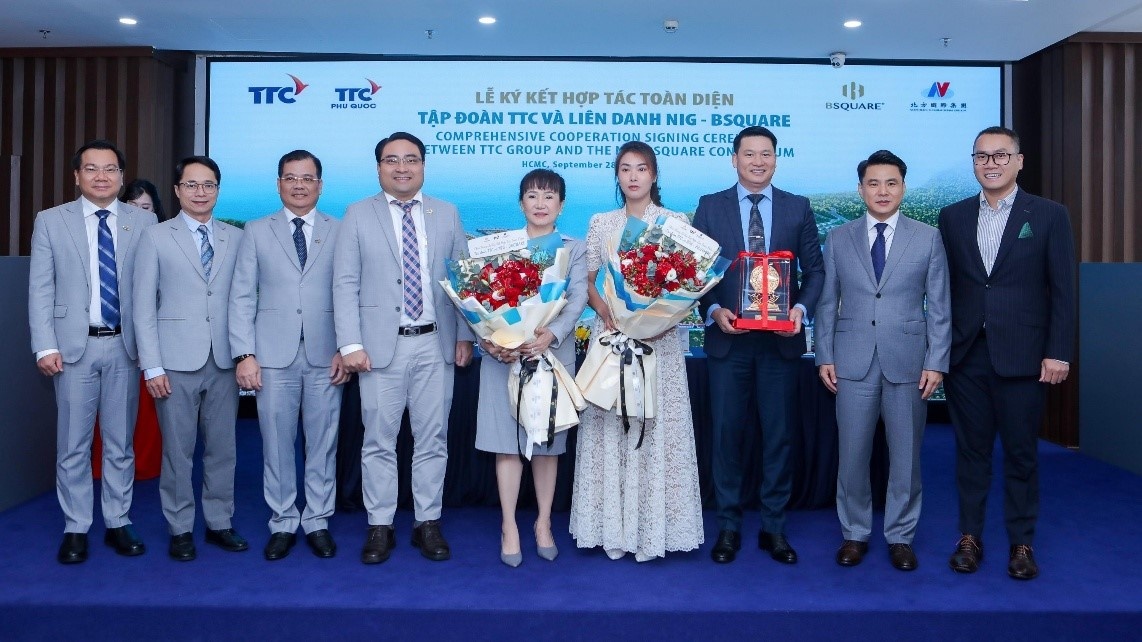 Lễ ký kết hợp tác toàn diện giữa Tập đoàn TTC và Liên danh NIG - Bsquare Lễ ký kết hợp tác toàn diện giữa Tập đoàn TTC và Liên danh NIG - Bsquare