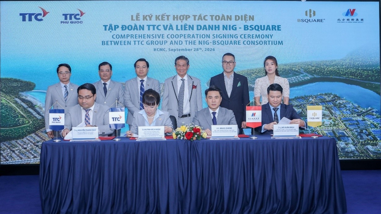 Lễ ký kết hợp tác toàn diện giữa Tập đoàn TTC và Liên danh NIG - Bsquare