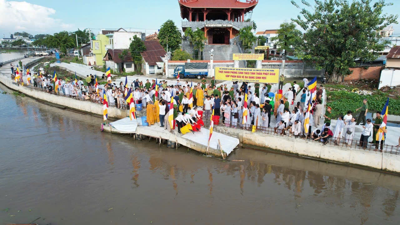 Thực hành phóng sinh theo tinh thần Phật giáo, góp phần bảo vệ đa dạng sinh học