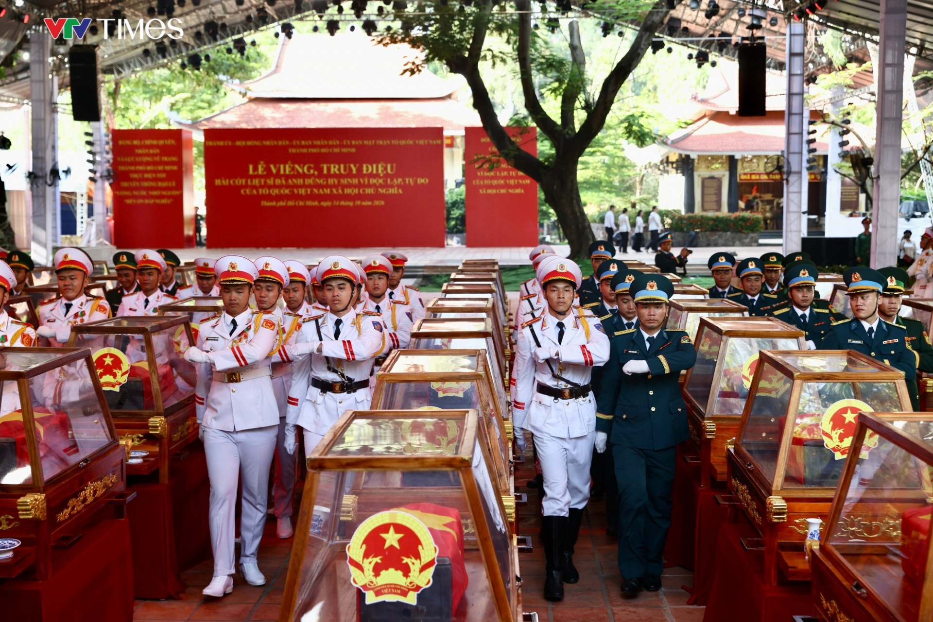 Truyền hình trực tiếp Lễ truy điệu, an táng hài cốt liệt sĩ