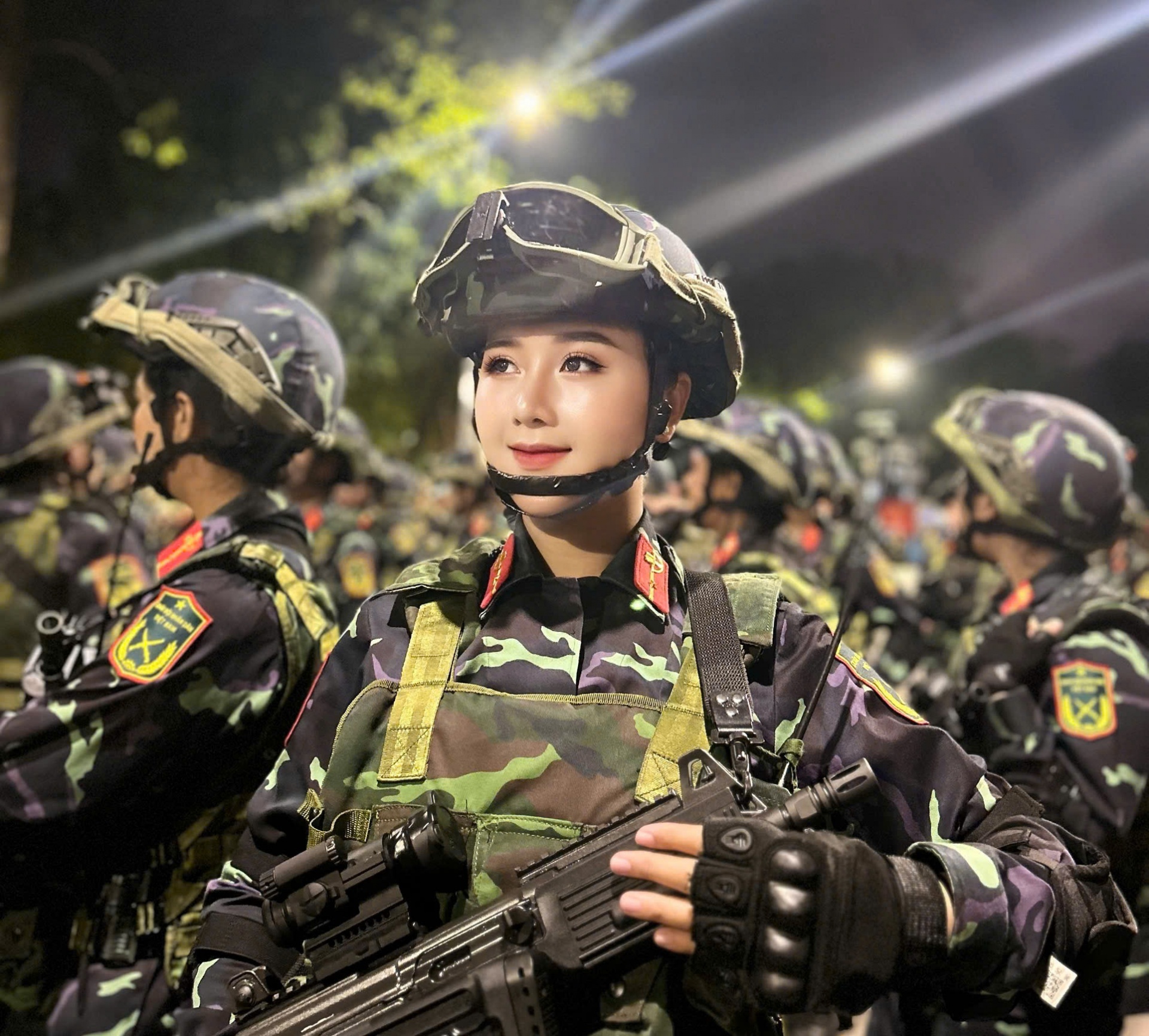 Tròn mơ ước thành nữ quân nhân