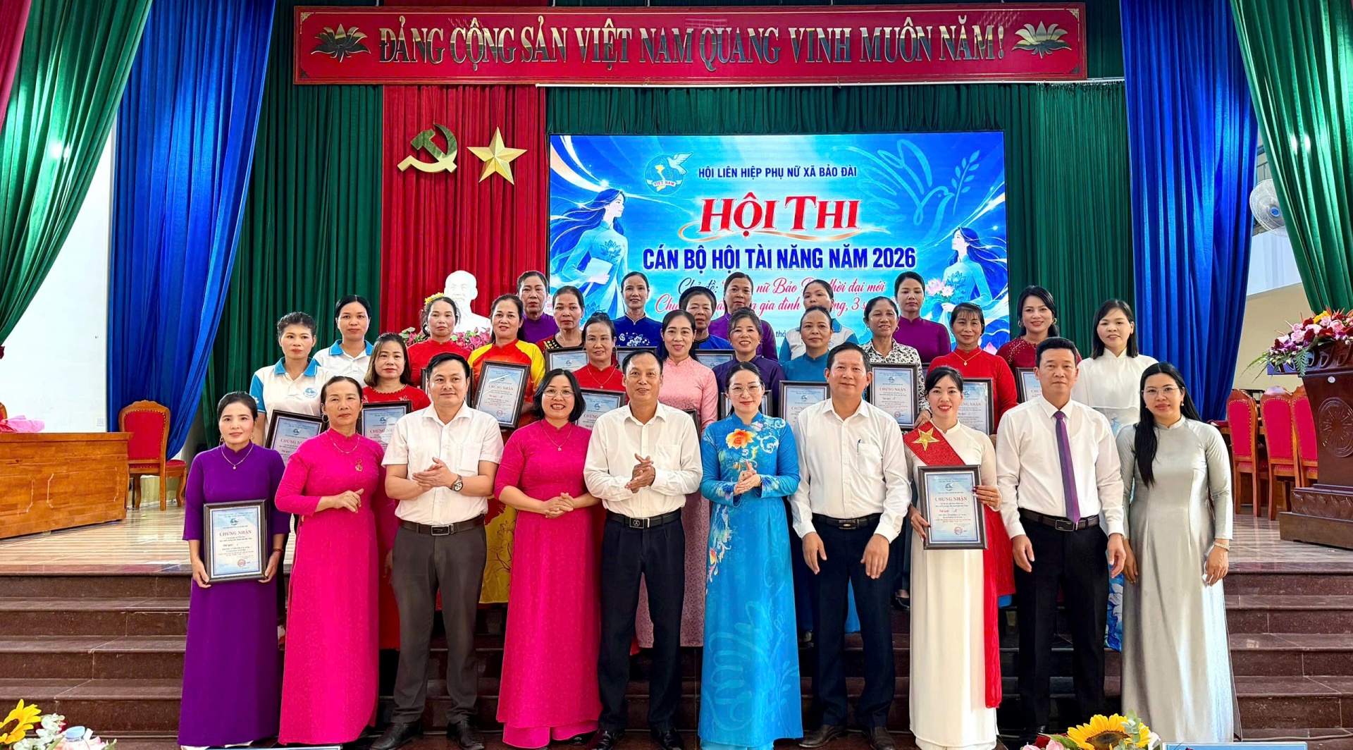 Xã Bảo Đài thành phố Bắc Ninh: Sôi nổi Hội thi “Cán bộ Hội tài năng” gắn với mục tiêu xây dựng gia đình “5 không, 3 sạch, 3 an”