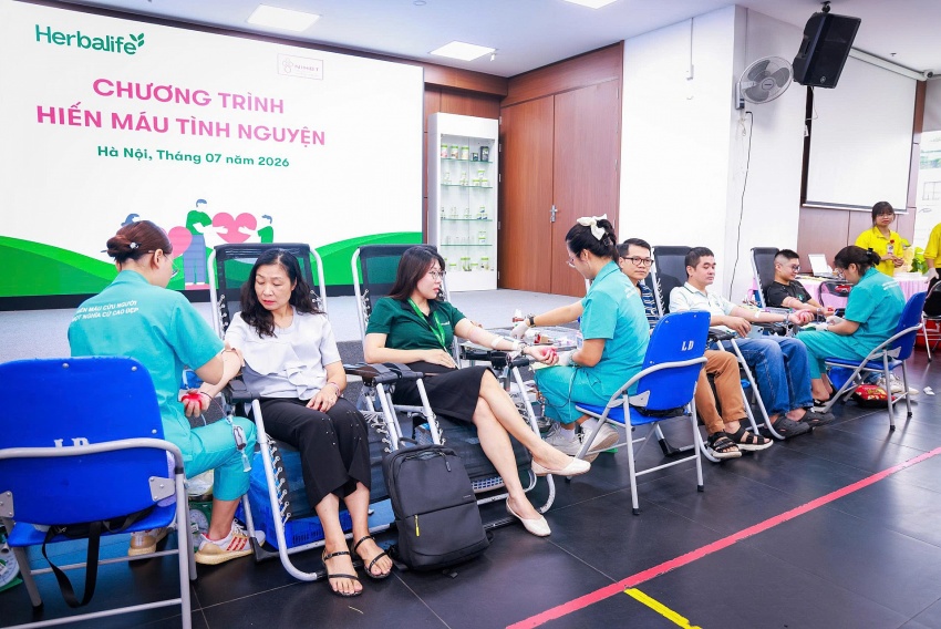 Herbalife Việt Nam tổ chức Ngày Hiến Máu Tình Nguyện 2026 tại TP. Hồ Chí Minh và Hà Nội, tiếp nhận 183 đơn vị máu Herbalife Việt Nam tổ chức Ngày Hiến máu tình nguyện 2026 tại TP. Hồ Chí Minh và Hà Nội, tiếp nhận 183 đơn vị máu