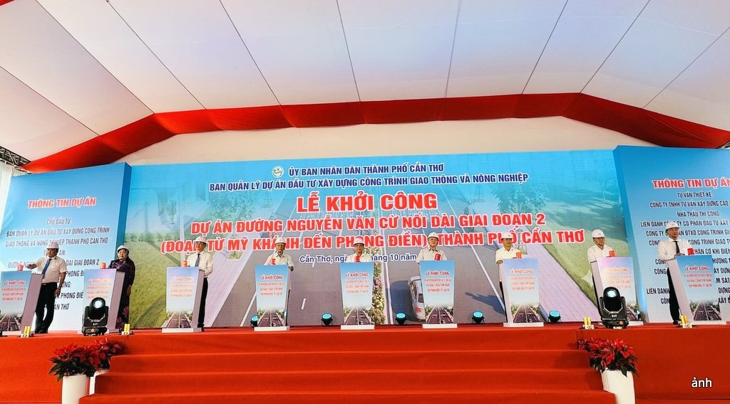 Khởi công đường Nguyễn Văn Cừ nối dài, mở rộng không gian phát triển đô thị Cần Thơ