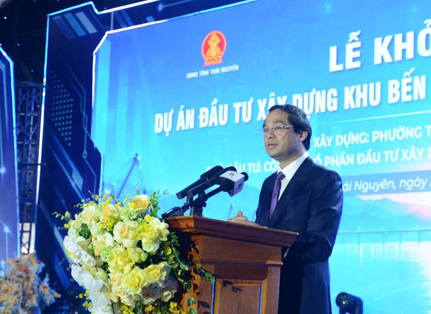 Thái Nguyên khởi công Dự án đầu tư xây dựng khu bến cảng Yên Bình, mở rộng dư địa phát triển logistics
