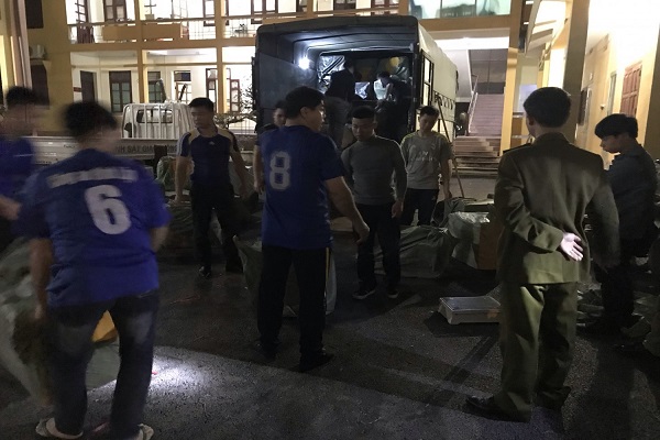 Lạng Sơn: Thu gữ 830kg nội tạng lợn bốc mùi hôi thối