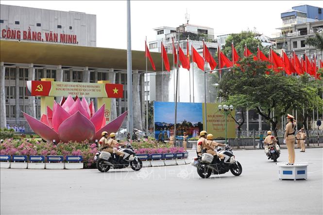 Danh sách các tuyến phố tạm cấm giao thông trong dịp Đại hội XIII của Đảng