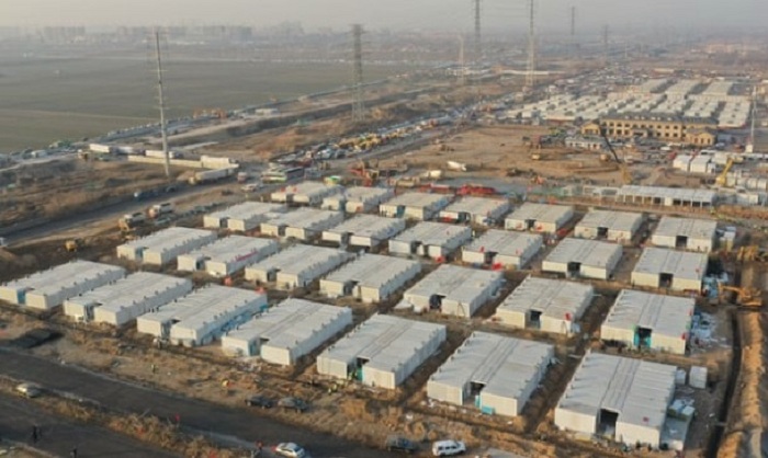 Trung Quốc dựng trung tâm cách ly Covid-19 khổng lồ