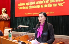 vinh phuc trien khai de an lang van hoa kieu mau
