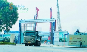 Doanh nghiệp thi công mặt bằng Dự án B3CC1 đã chấp hành xử lý vi phạm.
