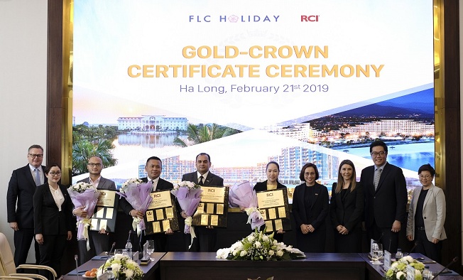 RCI trao chứng nhận Gold Crown cho 4 quần thể, kh&aacute;ch sạn của Tập đo&agrave;n FLC