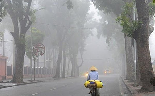 Cuối tuần Bắc Bộ nắng ráo, trời rét, có sương mù về đêm và sáng sớm