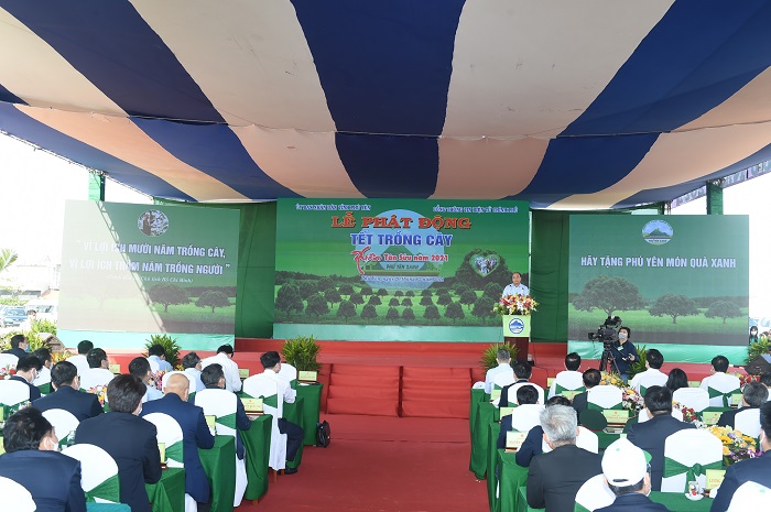 Thủ tướng truyền th&ocirc;ng điệp về chương tr&igrave;nh 1 tỷ c&acirc;y xanh