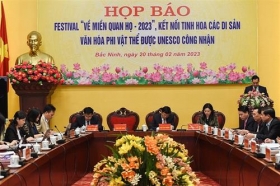 bac ninh tung bung to chuc festival ve mien quan ho 2023