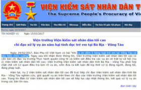 vksndtc chi dao lam ro vu dam o tre em o vung tau