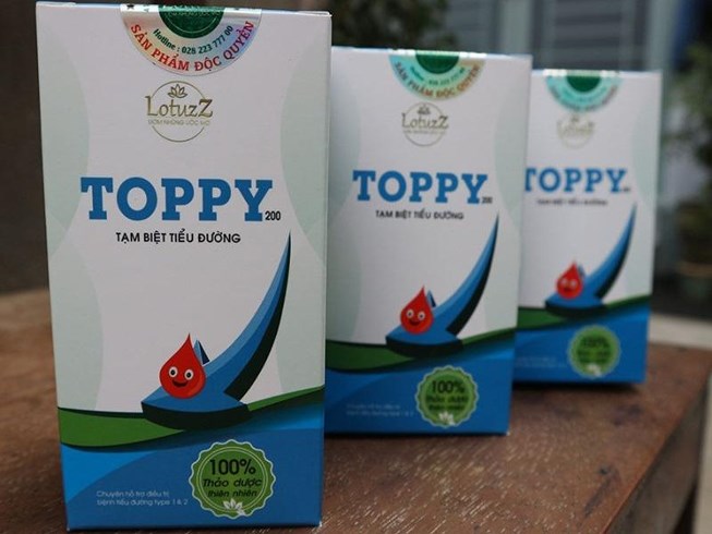Thêm thảo dược Toppy hỗ trợ người bệnh tiểu đường bị thu hồi