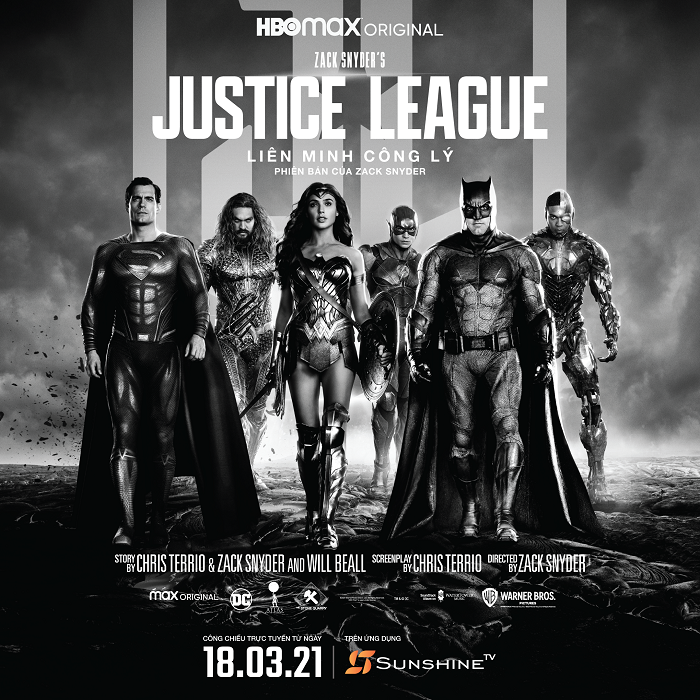 “Zack Snyder’s Justice League”, công chiếu trên Sunshine TV trở thành phim bom tấn đáng xem nhất ở Việt Nam?