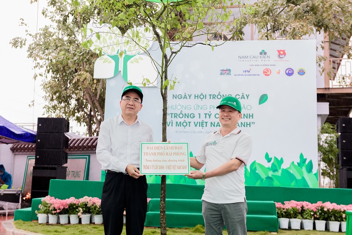 Ngày hội trồng cây tại Nam Cầu Kiền: Lan tỏa thông điệp bảo vệ môi trường, vì màu xanh đất nước