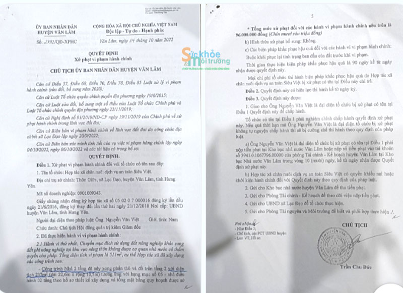 Hưng Y&ecirc;n: Hợp t&aacute;c x&atilde; Si&ecirc;u Việt li&ecirc;n tiếp vi phạm x&acirc;y dựng tr&ecirc;n đất n&ocirc;ng nghiệp t&aacute;c động xấu tới đất đai - m&ocirc;i trường