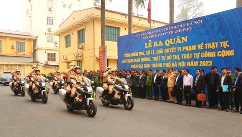 H&agrave; Nội l&agrave;m tốt c&ocirc;ng t&aacute;c trật tự đ&ocirc; thị, đảm bảo đường phố &ldquo;xanh, sạch, đẹp&rdquo;