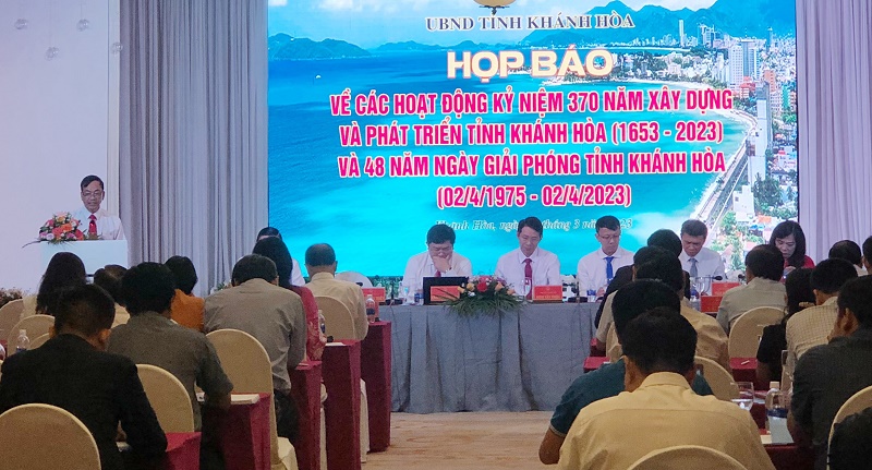 Họp báo về Lễ kỷ niệm 370 năm xây dựng và phát triển tỉnh Khánh Hòa