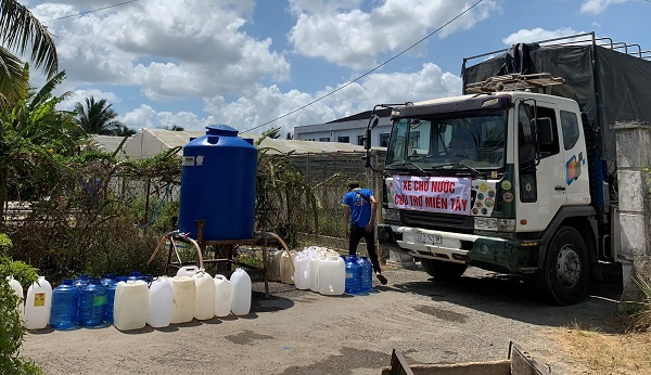 86.000 lít nước sạch đến với người dân vùng hạn mặn tỉnh Bến Tre