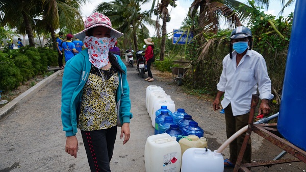 86.000 lít nước sạch đến với người dân vùng hạn mặn tỉnh Bến Tre