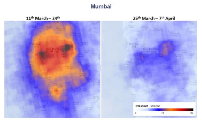 Bầu trời Ấn Độ trong lành hơn do cách ly xã hội