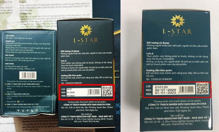 Xung quanh việc viên giảm cân L-Star Original chứa chất cấm: Công ty Health Start phân phối hàng giả?