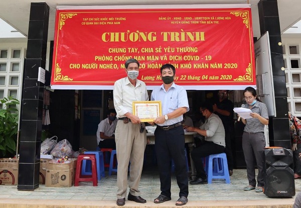 Những phần quà yêu thương đến với người dân tỉnh Bến Tre