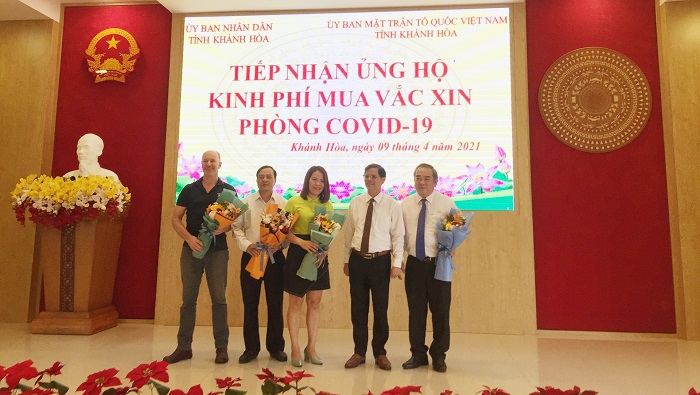 Trên 1,8 tỷ đồng ủng hộ kinh phí mua vắc xin phòng Covid-19 tại Khánh Hòa